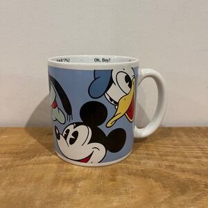 Disney Store Mug Mickey‎ Mouse Donald Duck Goofy Pluto Cup Coffee Tea large EUC